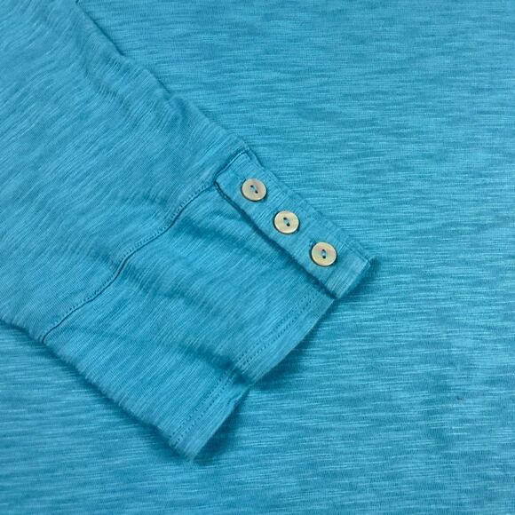 Chicos Basic Tee Light Blue Essential 3/4 Sleeve T-Shirt Soft Casual Top 3 XL - Picture 4 of 10